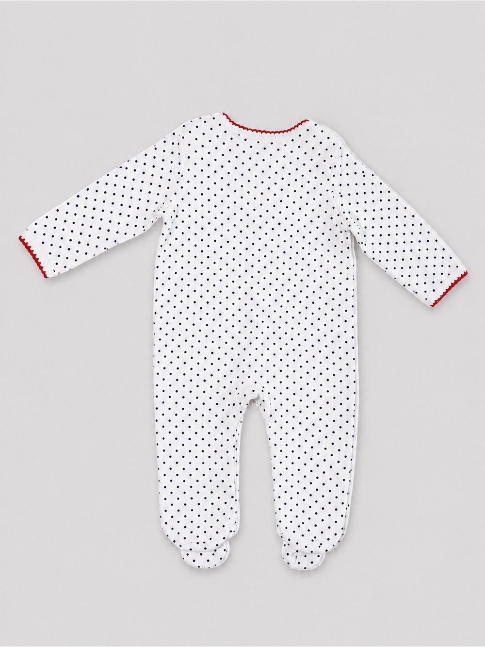 Tommy Hilfiger Baby Girls Heart Footed Sleeper Polka Dot One Piece Pajamas 3-6M - Picture 2 of 4
